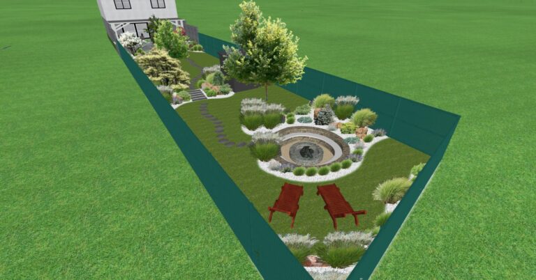Ukázka návrhu moderní zahrady